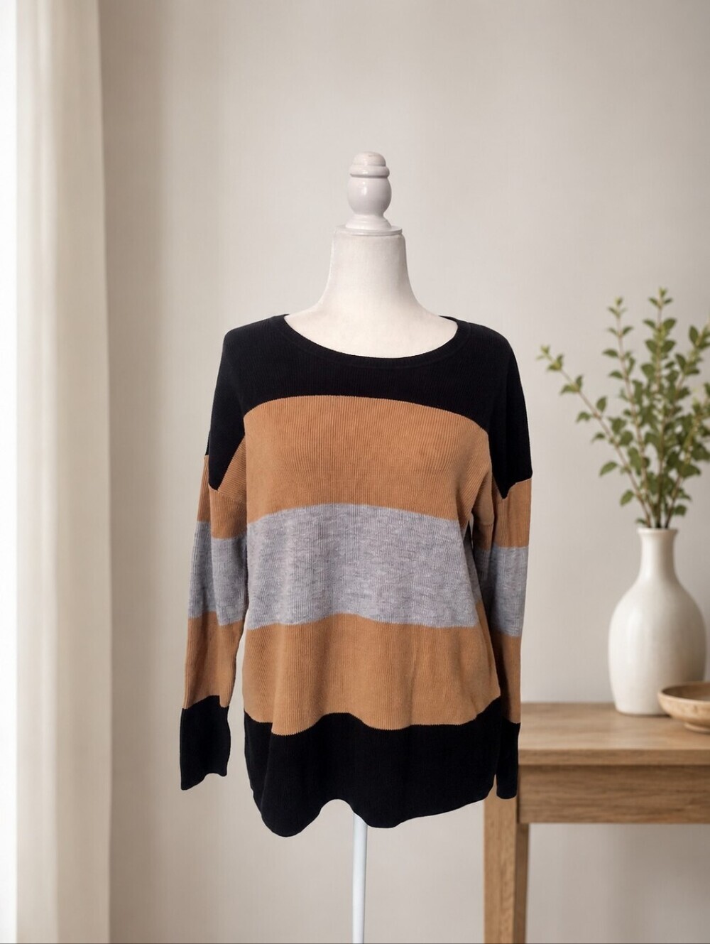 Apt. 9 Women's Striped Knit Sweater Size Large